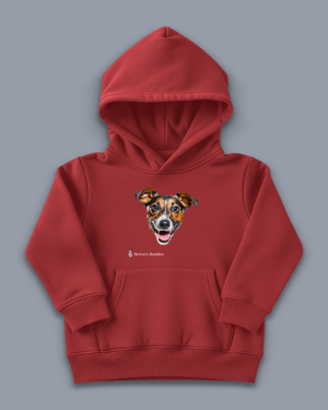 'jack russell' - kids' organic hoodie